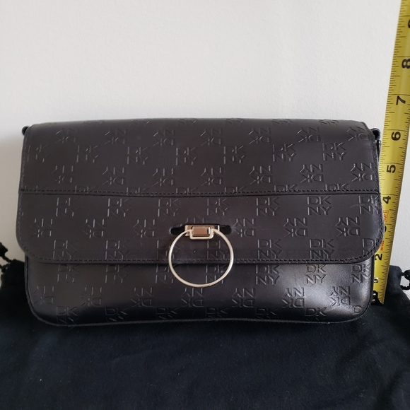 DKNY Black Leather Shoulder Bag - Picture 7 of 13